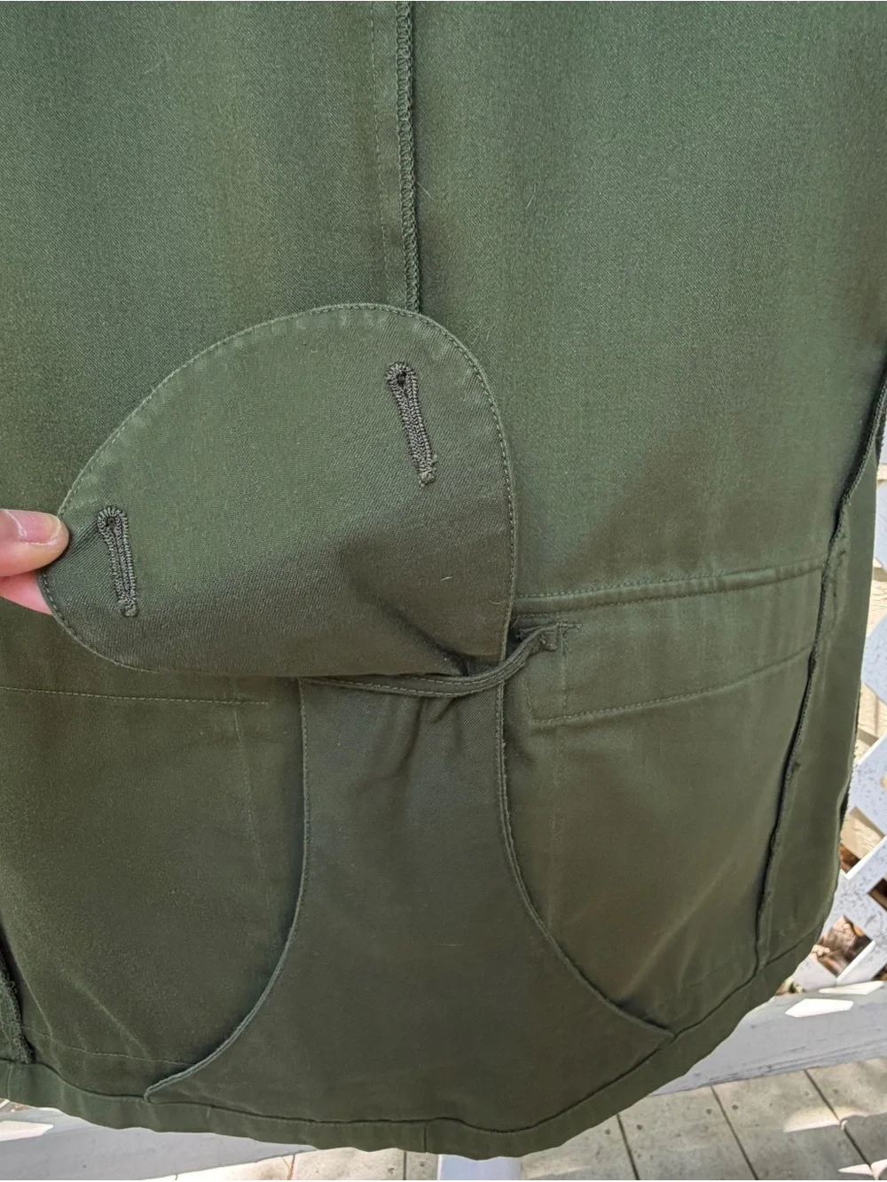 Vintage 1968 Swedish Army Military Green Jacket E 104 Chest 48” Chore Hunting - Picture 11 of 16